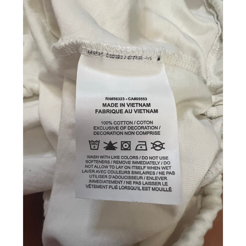 Nike Women’s Cream Cropped Drawstring Tank Top Size Large - Picture 8 of 9